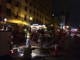 Night OSP Construction Downtown Kansas City, MO-2015
